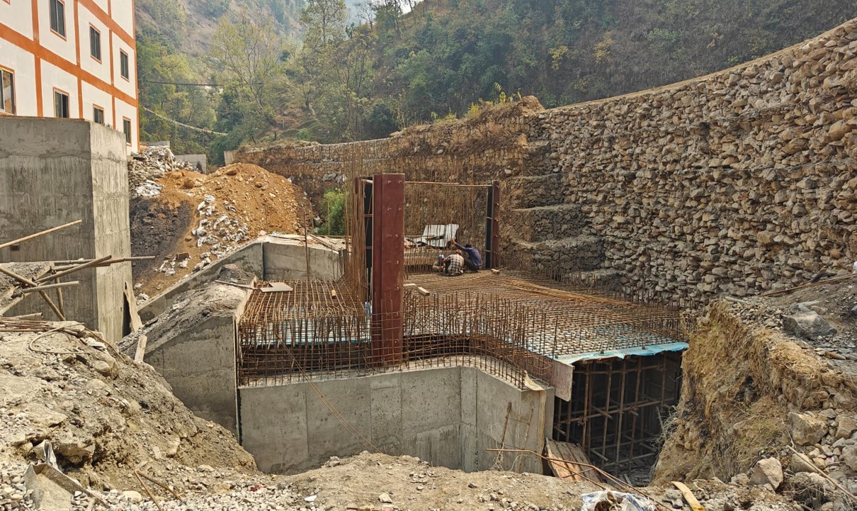 Tailrace rebar works final slab