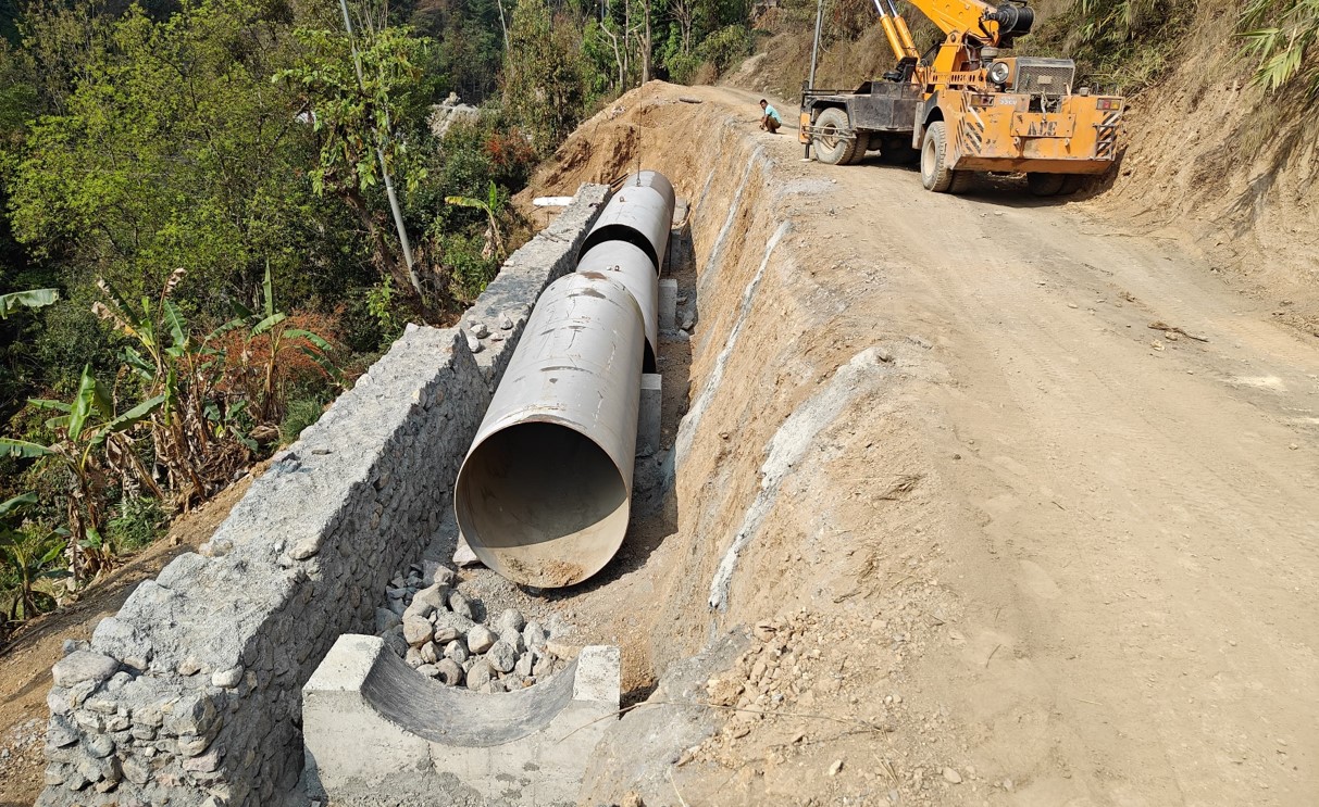 Saddle support stopped due to Land issue