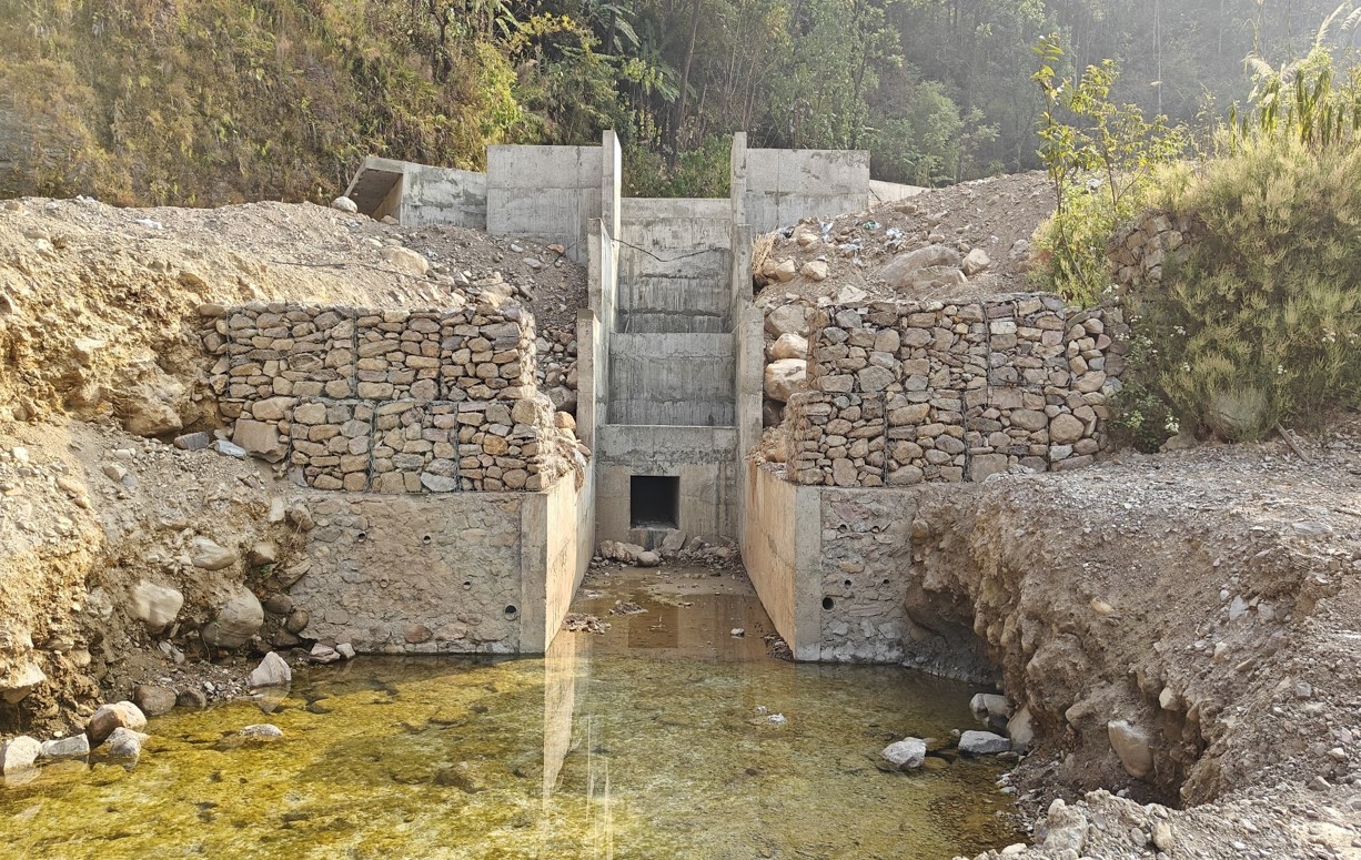 Setting Basin spillway